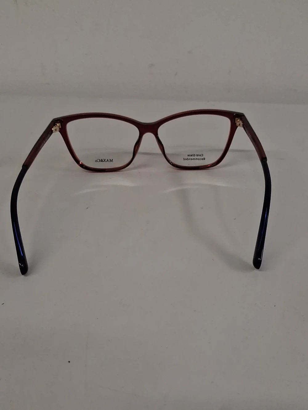 NWOT Womens Rxable Max & Co. MO5038 066 Red/Blue Eyeglass Frames